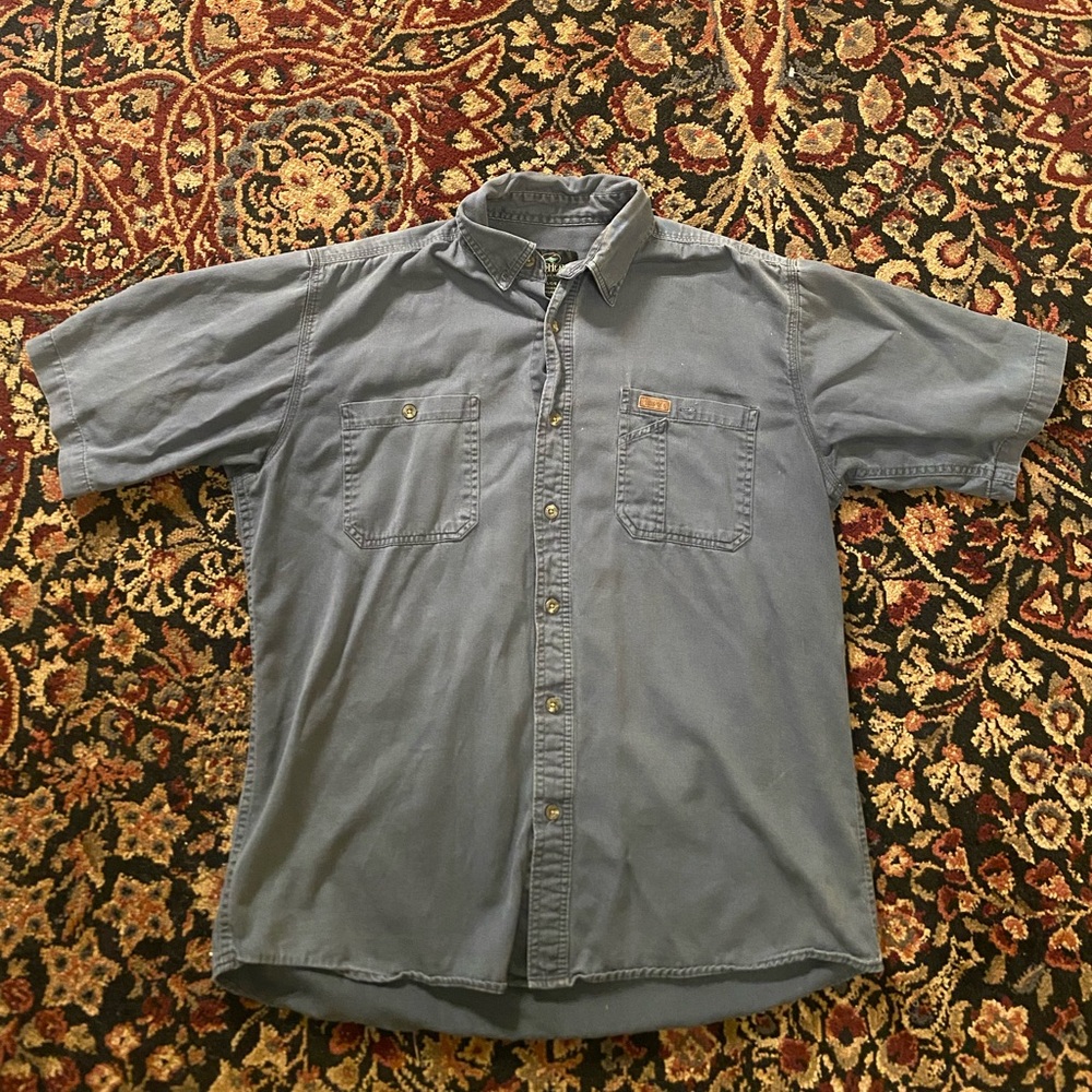 RedHead Blue Button Down Shirt Size Large
